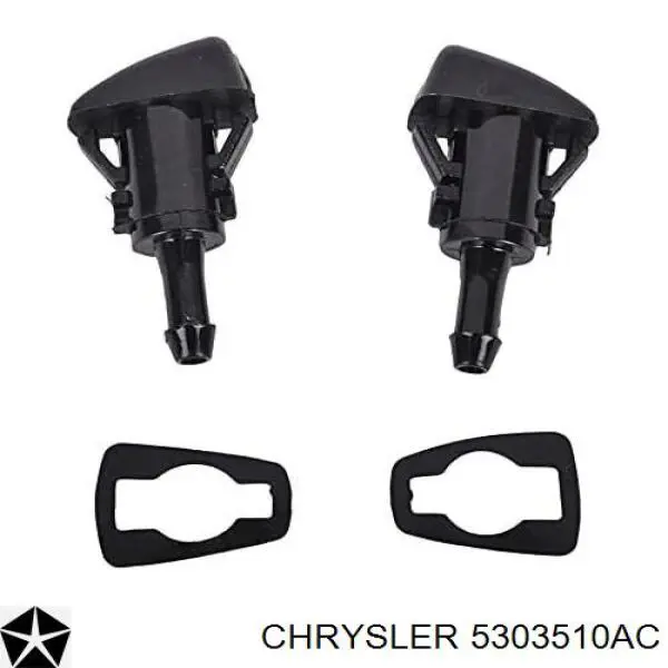 Dysza spryskiwacza szyby przedniej Chrysler 5303510AC cena, od 65,58 USD