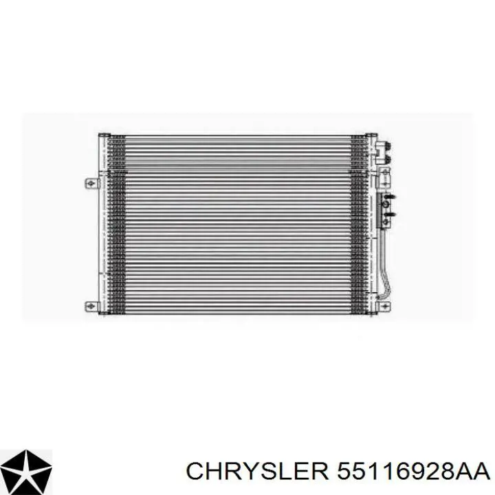 55116928AA Chrysler Chłodnica klimatyzacji