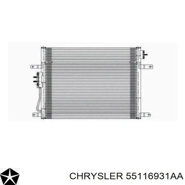 Chłodnica klimatyzacji 55116931AA Chrysler