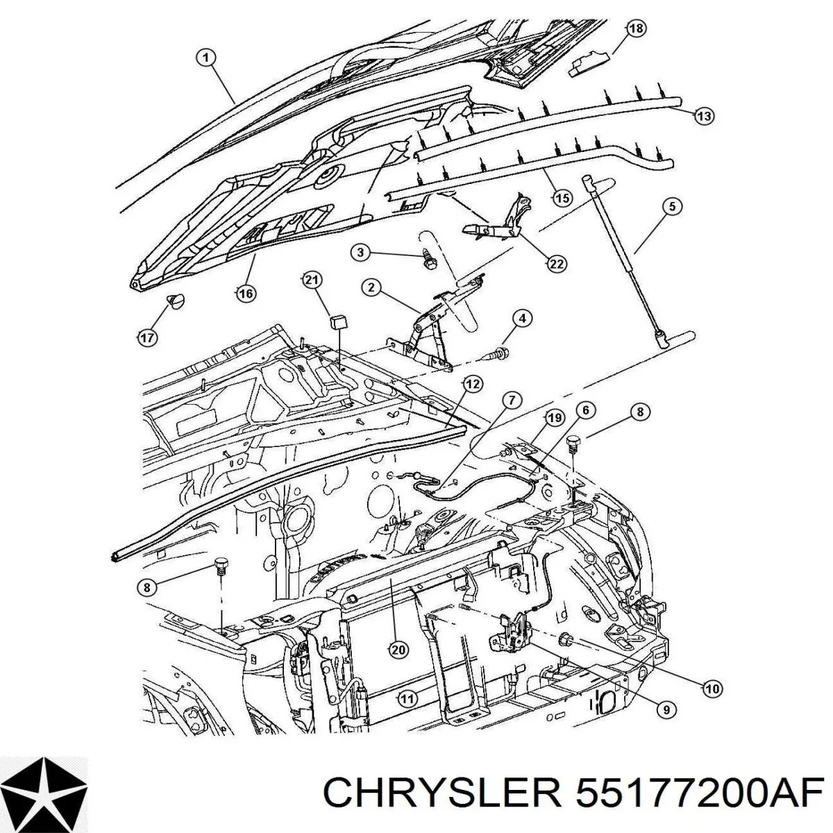 Maska silnika do Jeep Liberty/Cherokee  