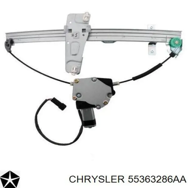 Mechanizm podnoszenia szyby drzwi przednich prawych Chrysler 55363286AA cena, od 35,05 USD