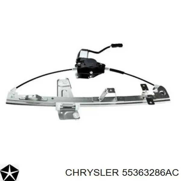 Mechanizm podnoszenia szyby drzwi przednich prawych Chrysler 55363286AC cena, od 71,36 USD