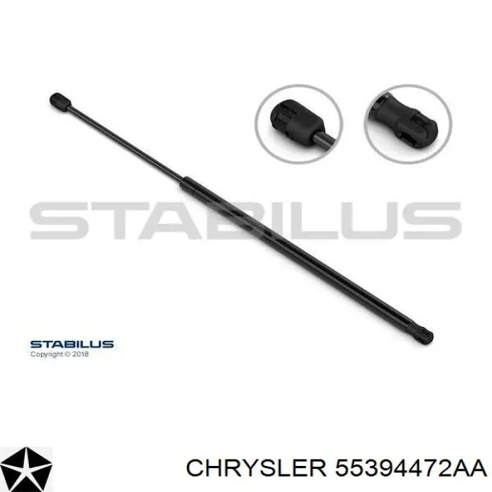 Do koszyka 55394472AA Chrysler Amortyzator maski