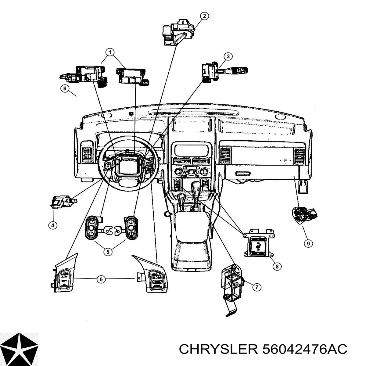 Do koszyka Stacyjka zapłonowa Jeep Grand Cherokee  