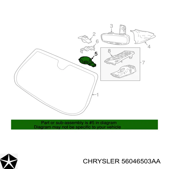 Czujnik deszczu do Jeep Cherokee  KL