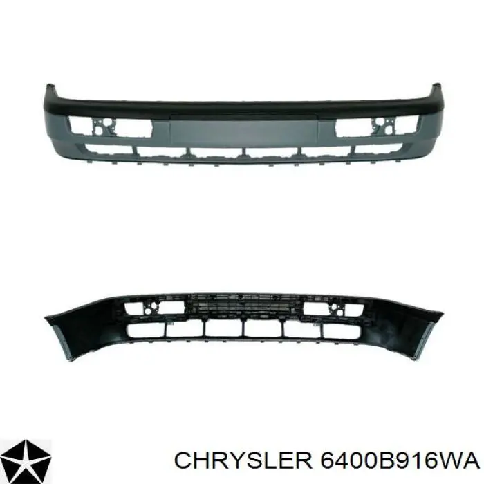 Do koszyka 6400B916WA Chrysler Zderzak przedni
