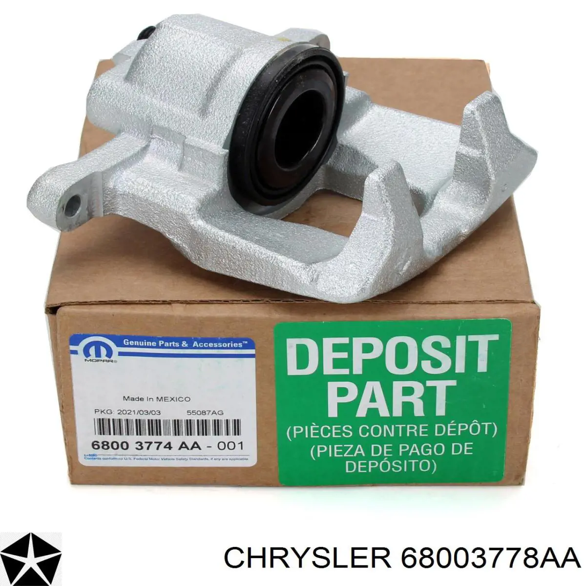 68003778AA Chrysler Zacisk hamulcowy tylny prawy