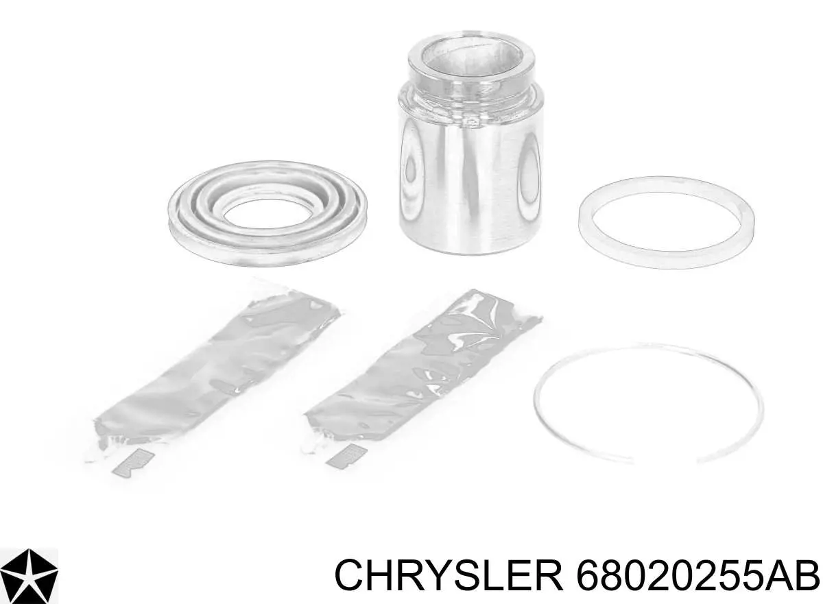 68020255AB Chrysler Zestaw naprawczy zacisku hamulcowego tylnego