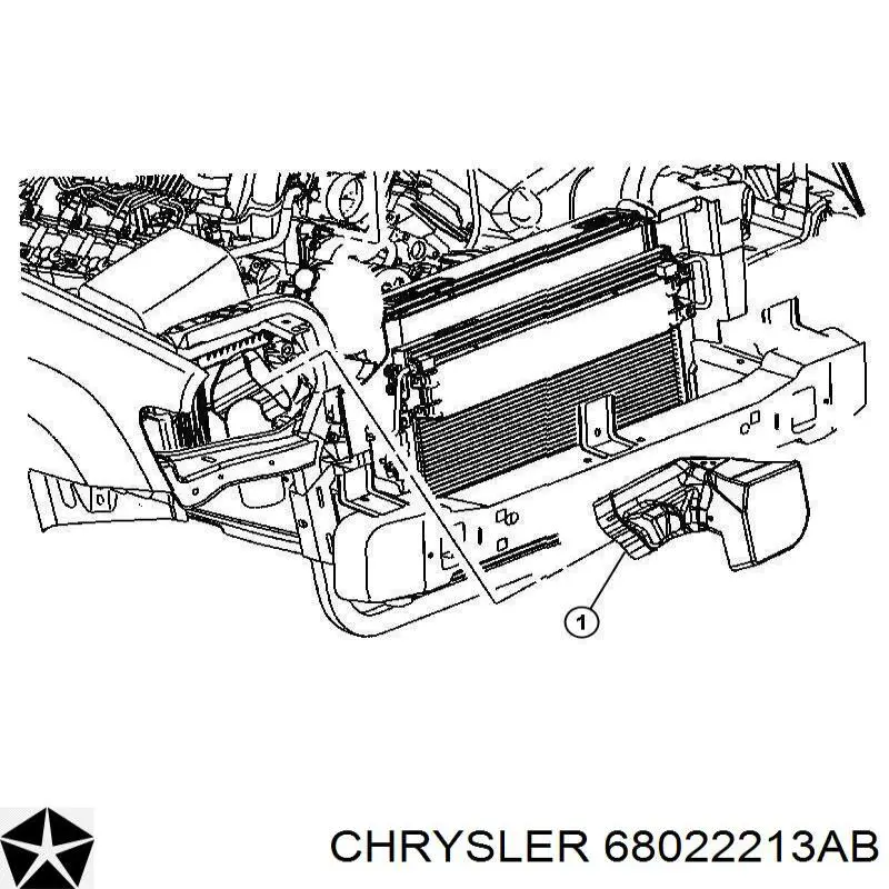 68022213AB Chrysler Wlot powietrza do filtra powietrza