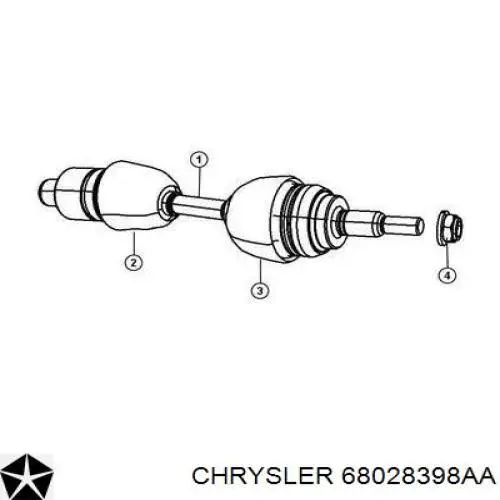 68028398AA Chrysler Półoś napędowa przednia