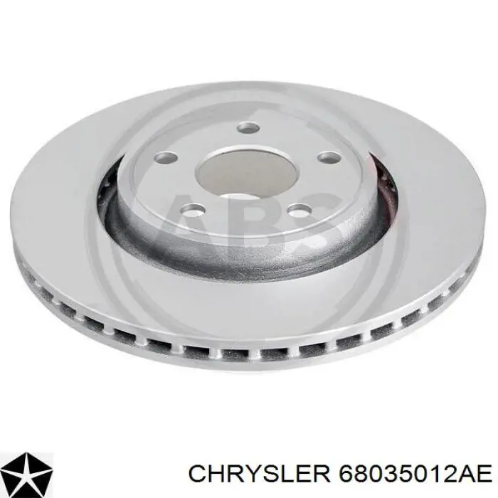 Tarcza hamulcowa przednia Chrysler 68035012AE cena, od 110,29 USD