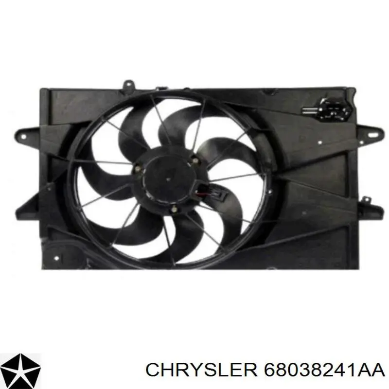 Wentylator elektryczny układu chłodzenia kompletny (silnik+wirnik) Chrysler 68038241AA cena, od 94,26 USD