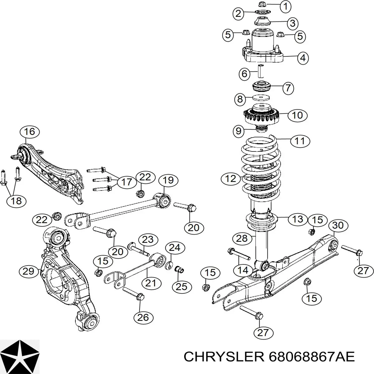Amortyzator tylny RS316939 Raiso