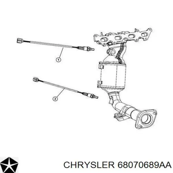 68070689AA Chrysler Sonda lambda czujnik tlenu przed katalizatorem