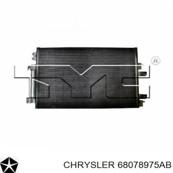Chłodnica klimatyzacji Chrysler 68078975AB cena, od 124,67 USD