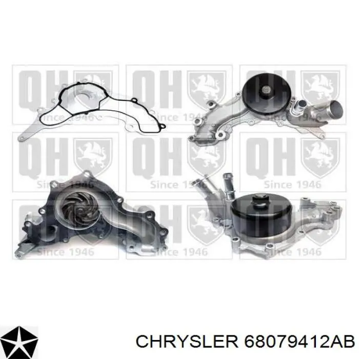 68079412AB Chrysler Pompa chłodząca wodna