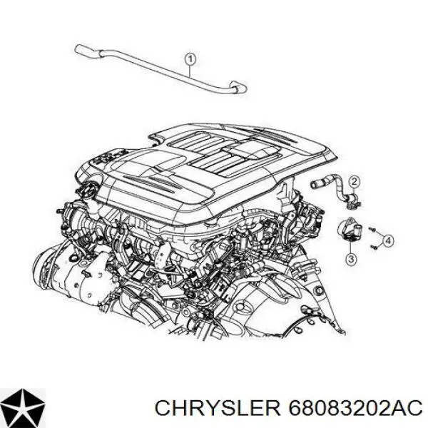 Zawór PCV odpowietrzający silnik do Jeep Cherokee  