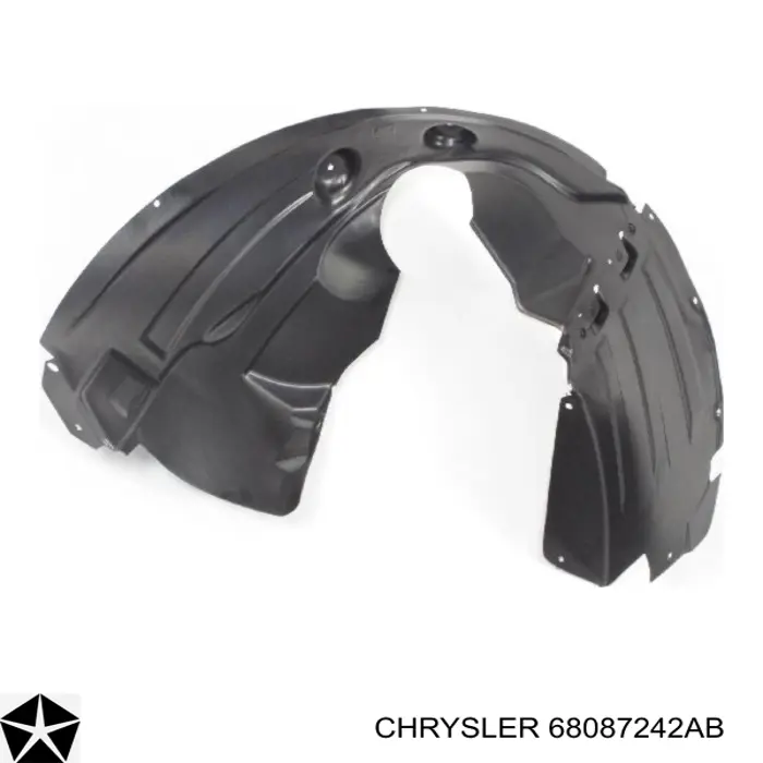 Nadkole błotnika przedniego prawe Chrysler 68087242AB cena, od 24,51 USD