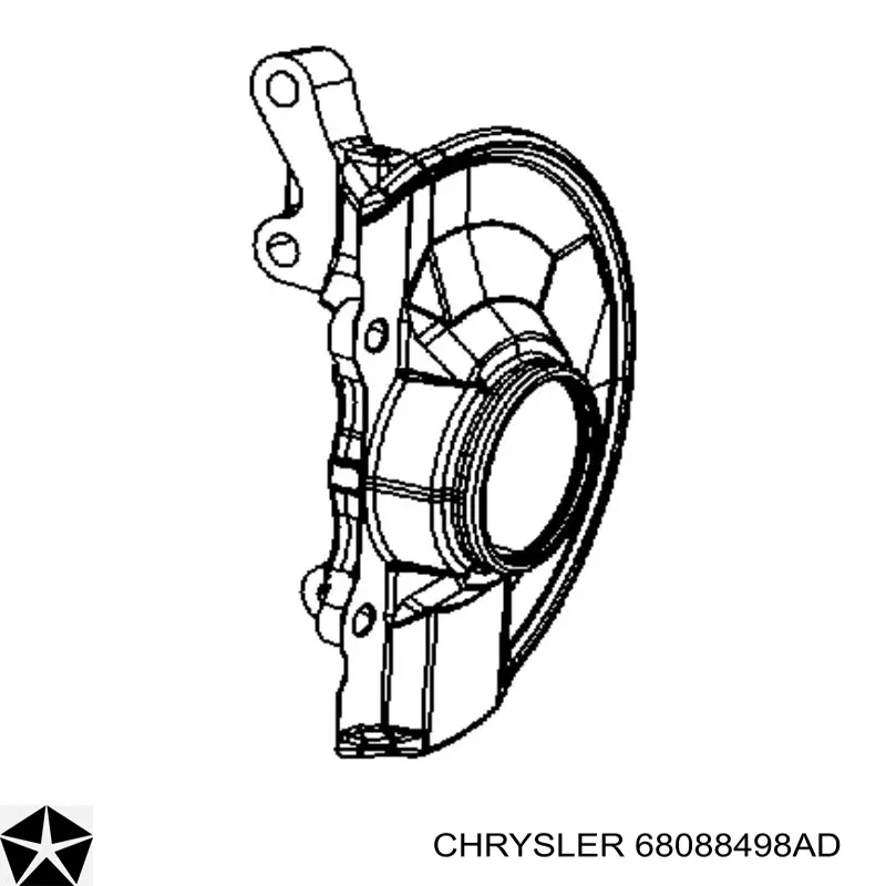 68088498AD Chrysler Czop (zwrotnica) przedni prawy