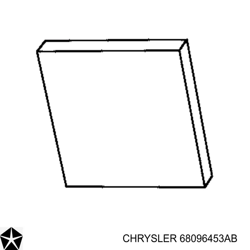Do koszyka 68096453AB Chrysler Filtr kabiny