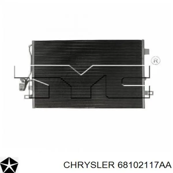 Do koszyka 68102117AA Chrysler Chłodnica klimatyzacji