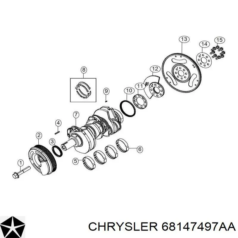 Koło pasowe wału korbowego Dodge RAM 1500 Extended Cab ulec poprawie (DS) (2010 - 2018) cena, od 143,07 USD