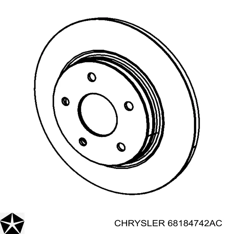 Do koszyka 68184742AC Chrysler Piasta tyłna prawa