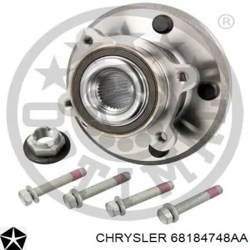 Do koszyka 68184748AA Chrysler Piasta przednia