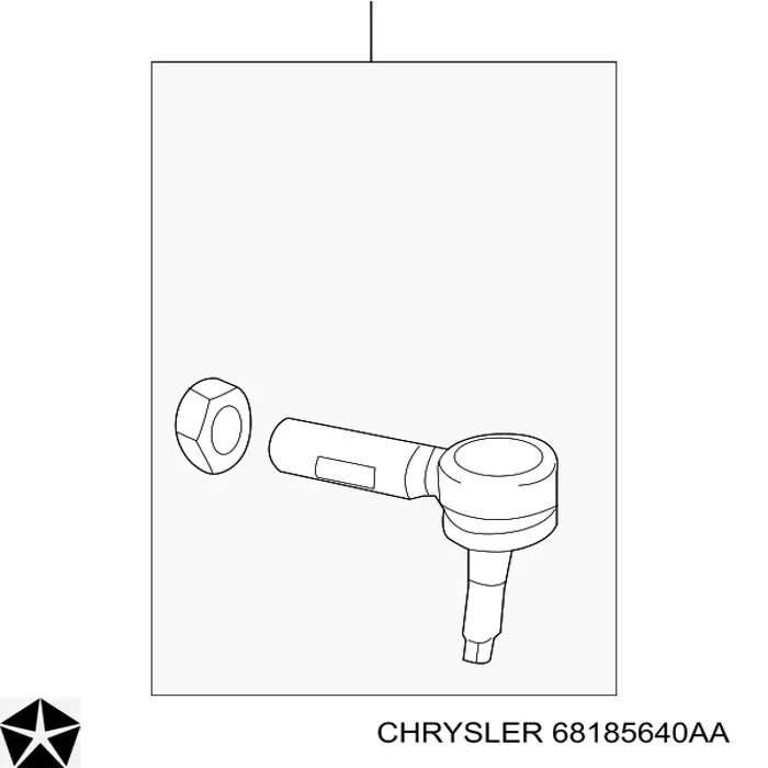 68185640AA Chrysler Końcówka drążka kierowniczego zewnętrzna
