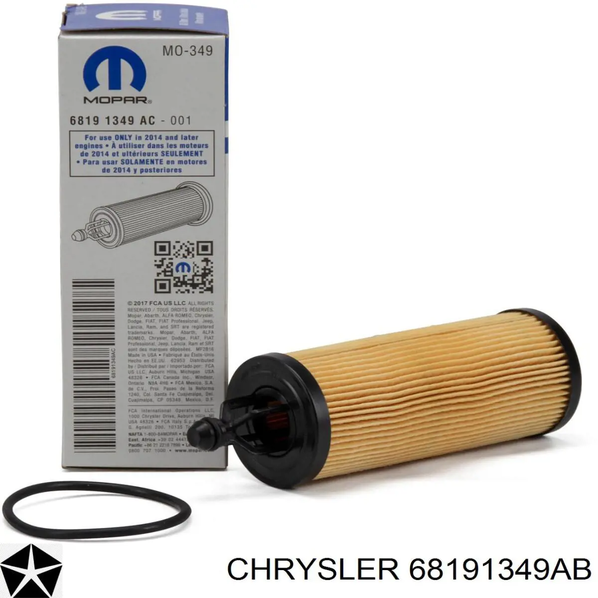 Filtr oleju Chrysler 68191349AB cena, od 16,47 USD