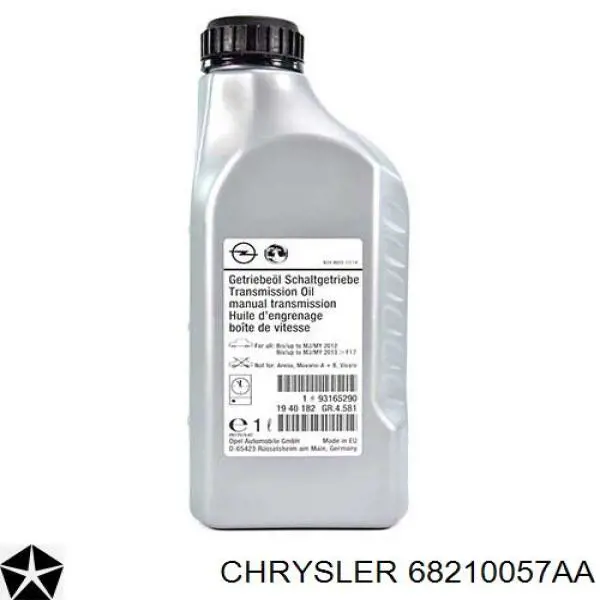 68210057AA Chrysler Olej przekładniowy