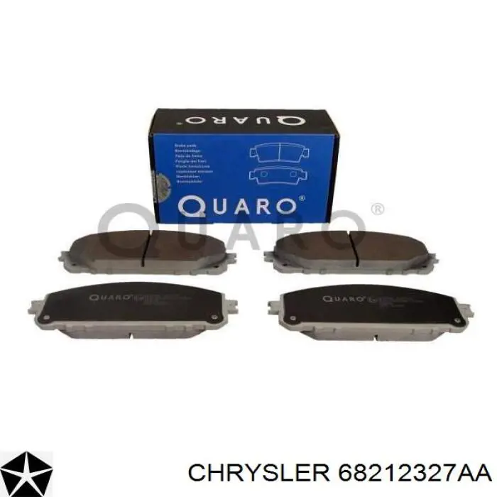 Do koszyka 68212327AA Chrysler Klocki hamulcowe przednie tarczowe