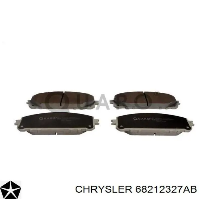 Do koszyka 68212327AB Chrysler Klocki hamulcowe przednie tarczowe