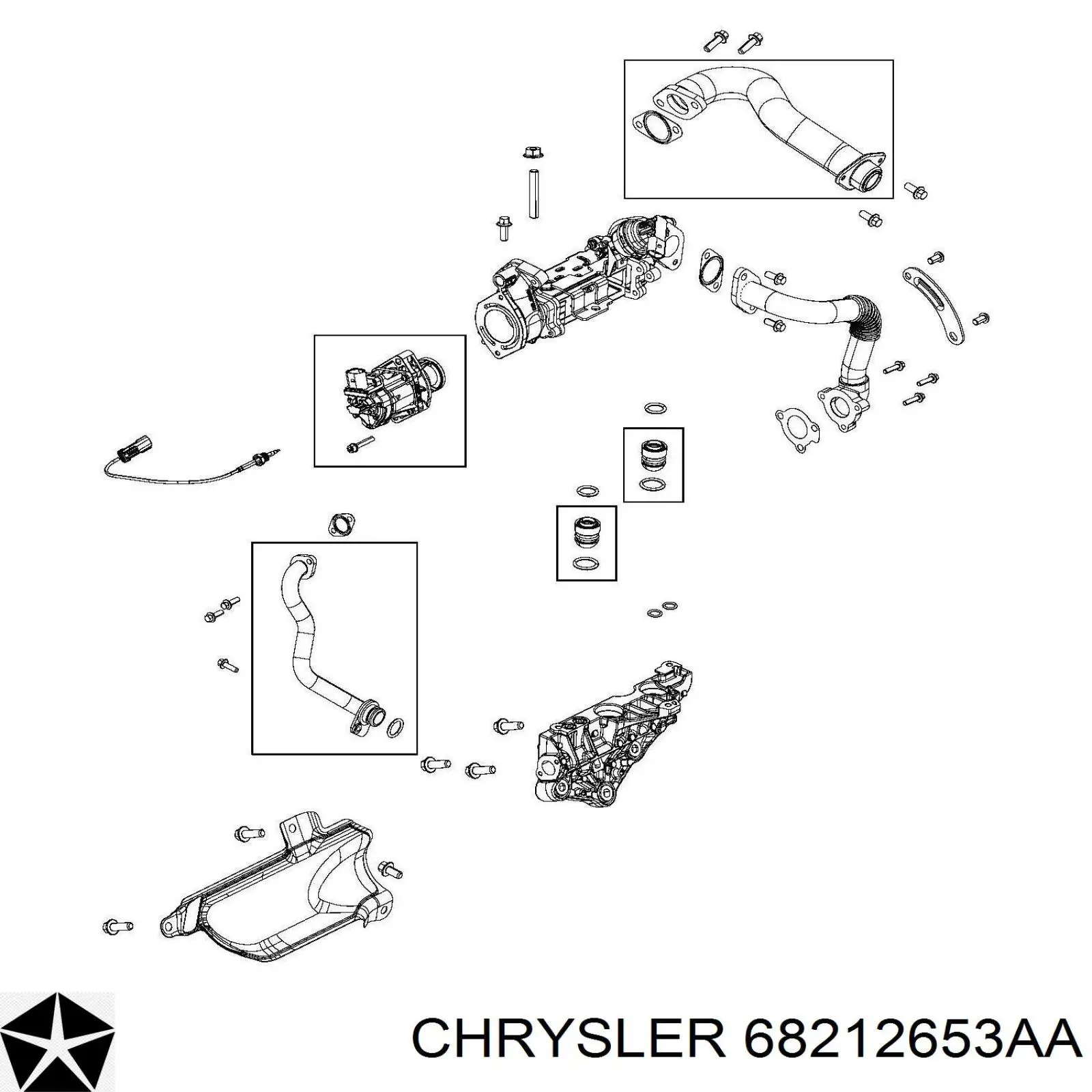 68212653AA Chrysler rozrusznik