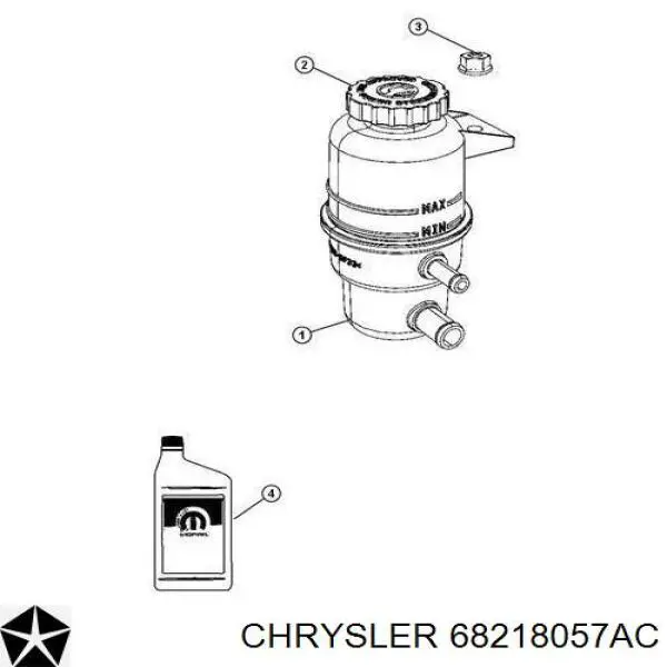 68218057AC Chrysler olej przekładniowy