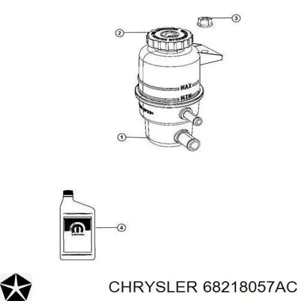 Olej przekładniowy Chrysler 68218057AC cena, od 16,65 USD