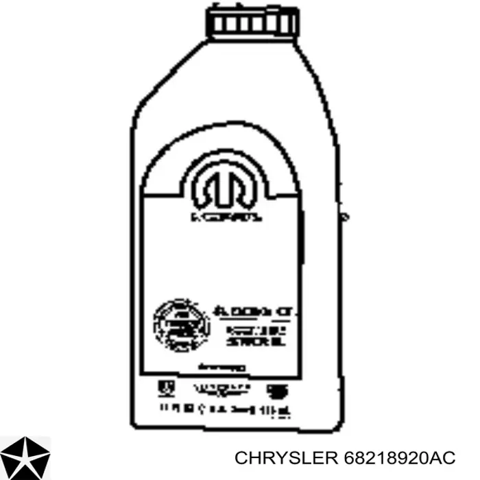68218920AC Chrysler Olej do silnika