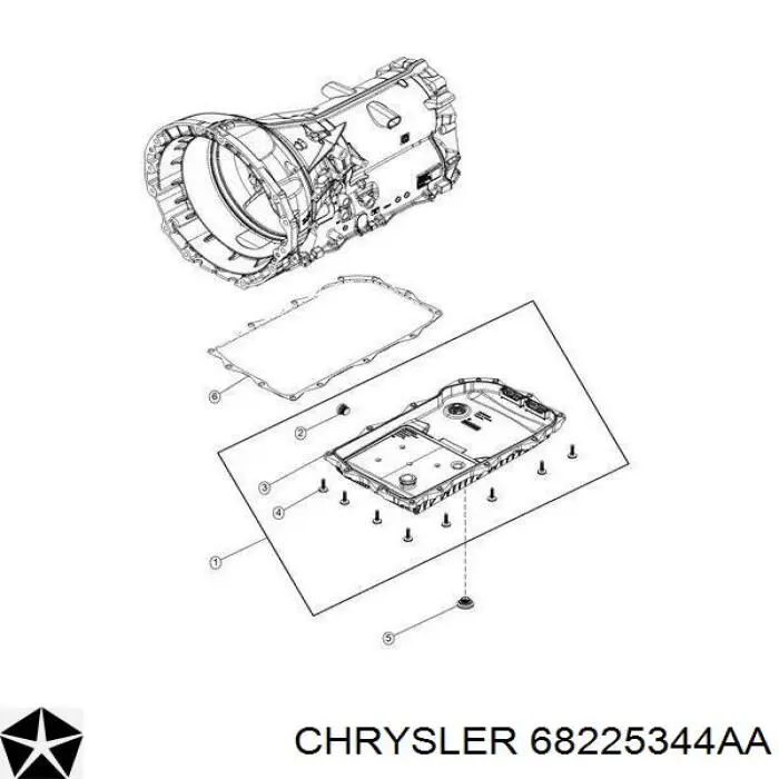 Miska automatycznej skrzyni biegów Chrysler 68225344AA cena, od 103,02 USD