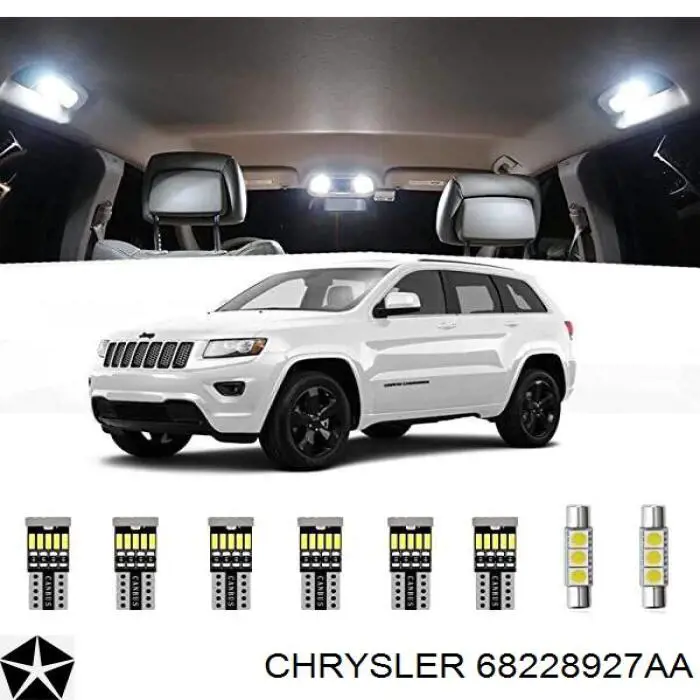 68228927AA Chrysler Lampa oświetlenia tylnej tablicy rejestracyjnej