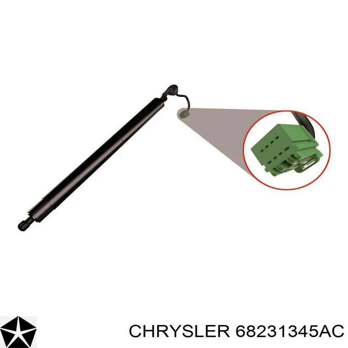 68231345AC Chrysler Amortyzator klapy bagażnika (3/5 drzwi-tylnych)