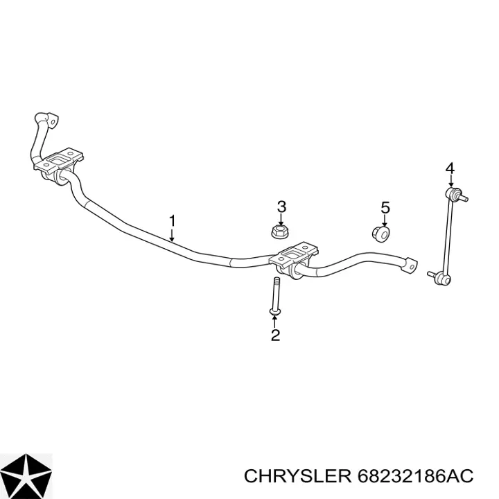 Łącznik stabilizatora przedniego Chrysler 68232186AC cena, od 17,53 USD