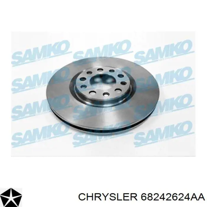 68242624AA Chrysler Tarcza hamulcowa przednia