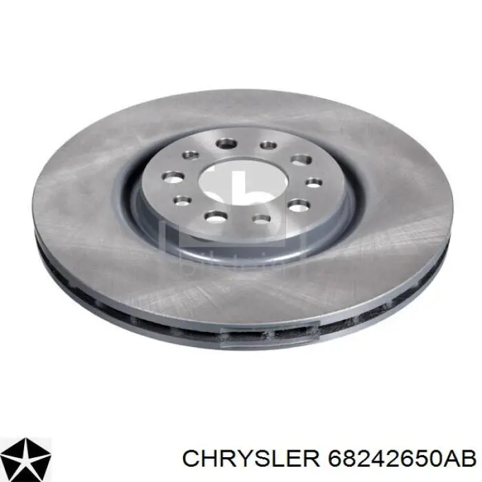 68242650AB Chrysler tarcza hamulcowa przednia