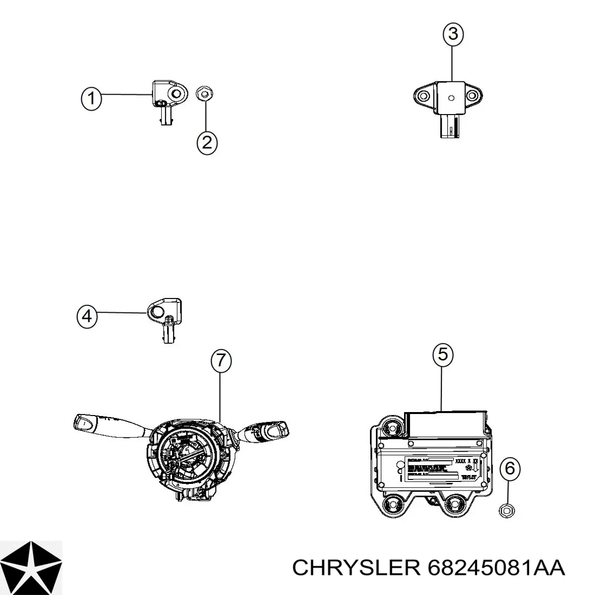  Chrysler 68245081AA cena, od 31,37 USD