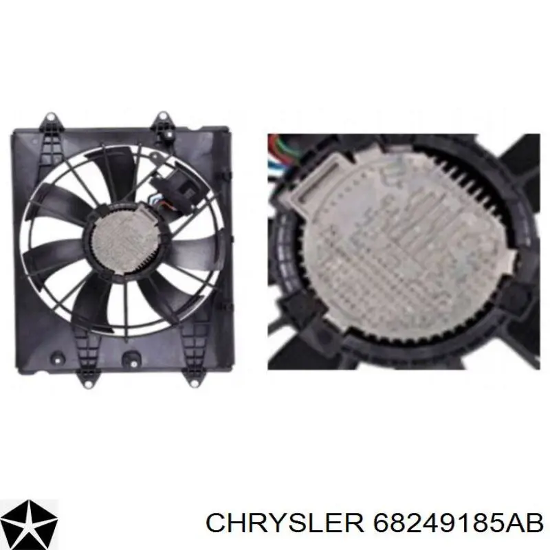 Dyfuzor chłodnicy, w komplecie z silnikiem i wirnikiem Chrysler 68249185AB cena, od 246,74 USD