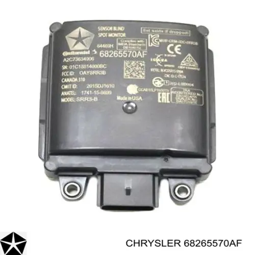 68265570AF Chrysler Czujnik kontroli martwej strefy tylny (martwego polam martwego punktu)