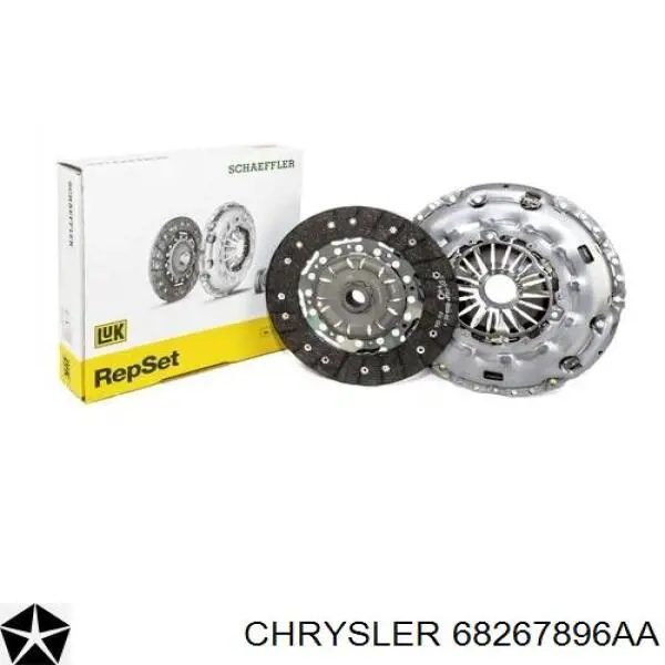 Zestaw sprzęgła (3 części) Chrysler 68267896AA cena, od 353,12 USD