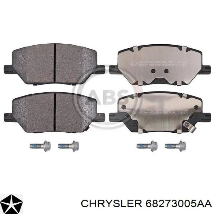68273005AA Chrysler Klocki hamulcowe przednie tarczowe