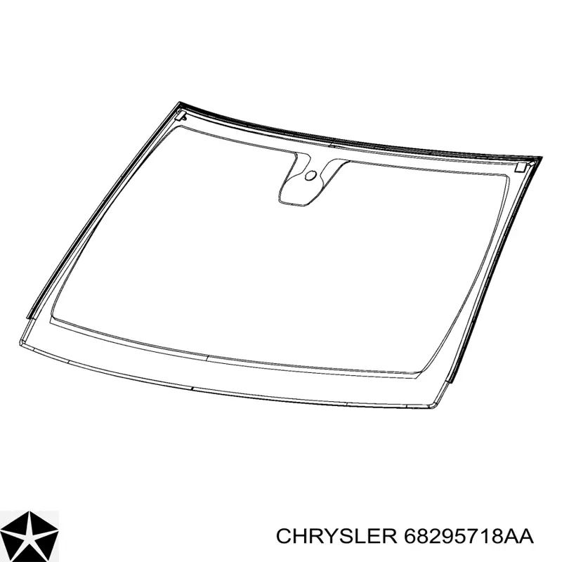 Do koszyka 68295718AA Chrysler Szyba przednia