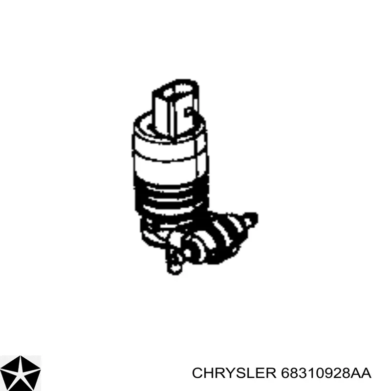 Pompka spryskiwacza szyby przedniej Chrysler 68310928AA cena, od 146,42 USD